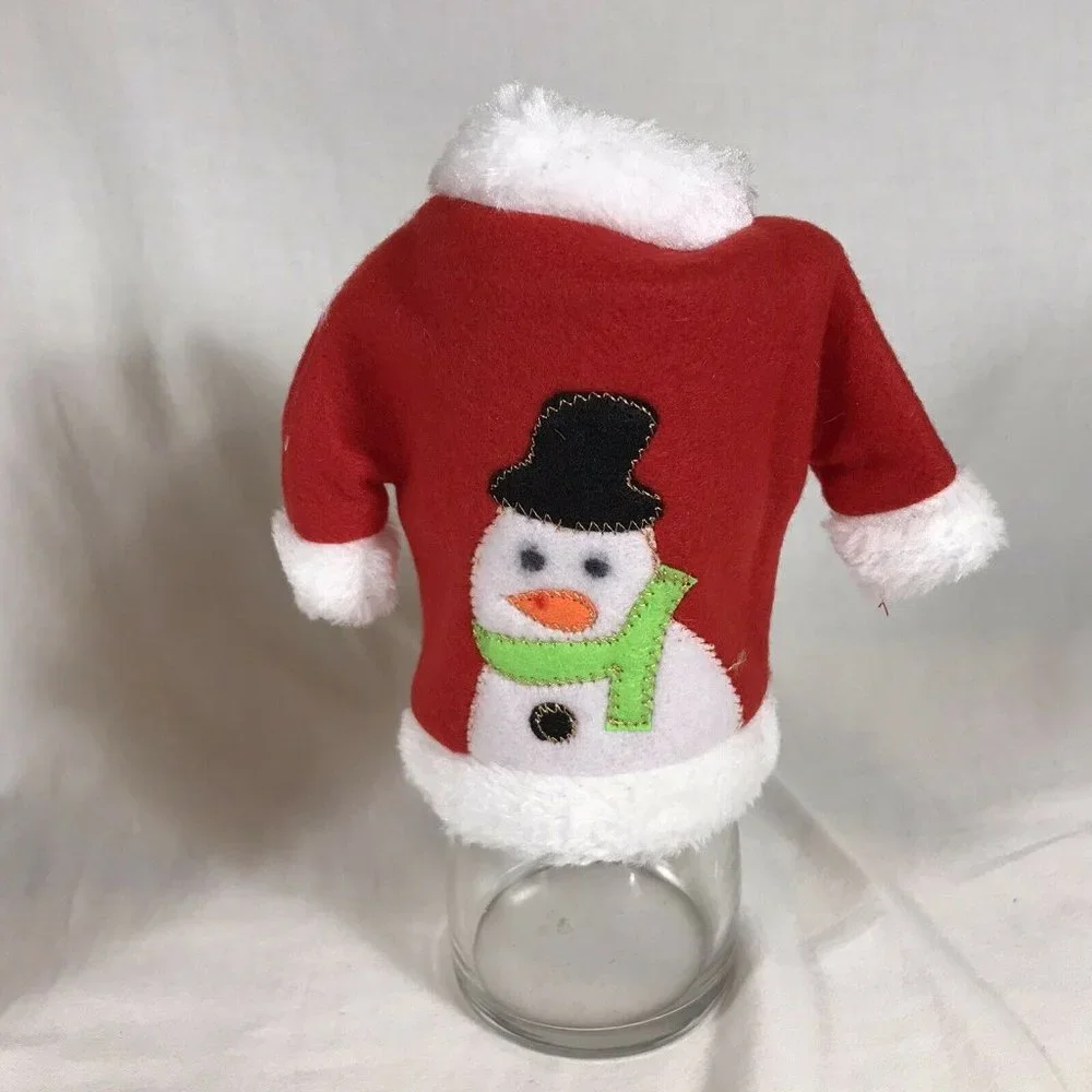Unbranded snowman wine
